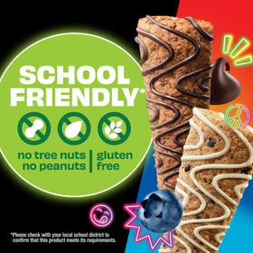 Kind Kids Blueberry Muffin Bars close-up emphasizes soft texture and real fruit.