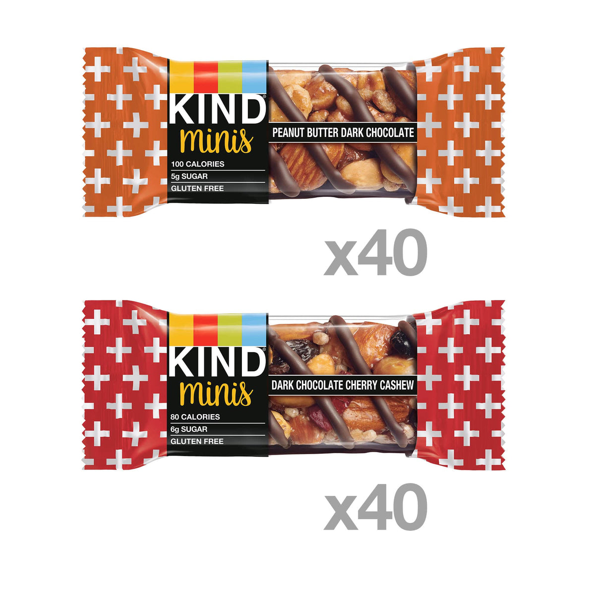 KIND Minis Peanut Butter Dark Chocolate bar, satisfying crunch and flavor anytime.