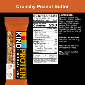 KIND Protein Bars Crunchy Peanut Butter on-the-go snack for energy between activities
