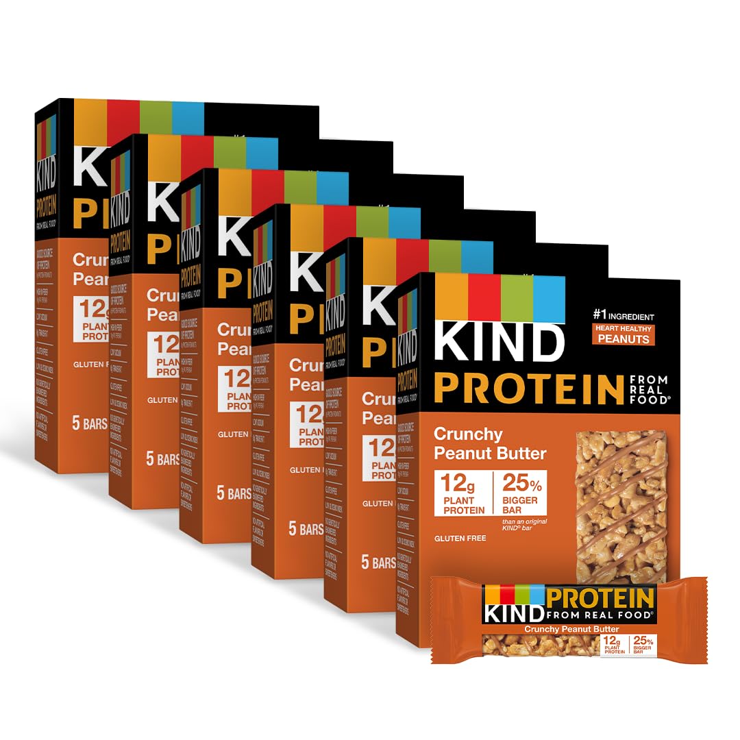 KIND Protein Bars Crunchy Peanut Butter packaging on-the-go convenience