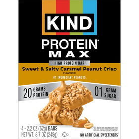 KIND Protein MAX bar being held during a workout for easy snacking.