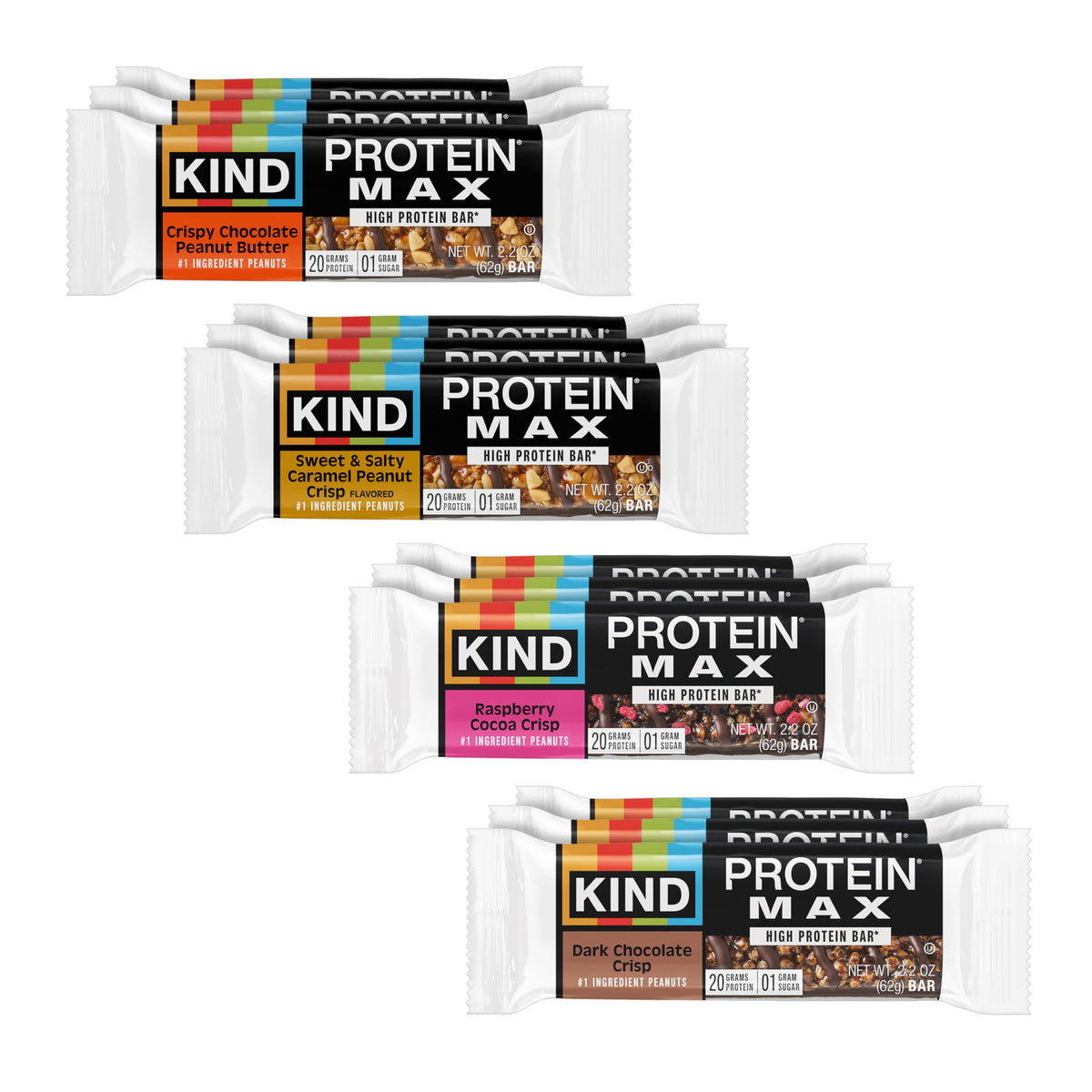 KIND Protein MAX bars variety pack on-the-go gluten-free high-protein snack
