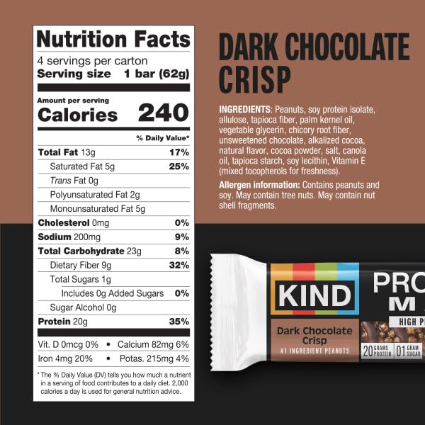 KIND Protein Max 12-count pack box, convenient for on-the-go