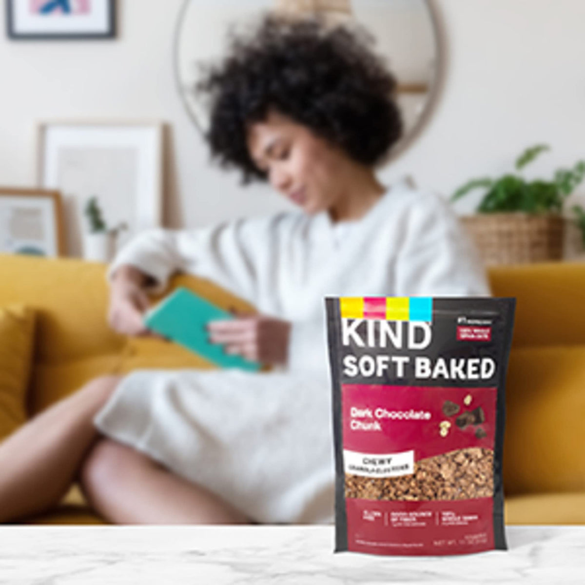 KIND Soft Baked Granola gluten-free, Non-GMO formula supports mindful snacking.