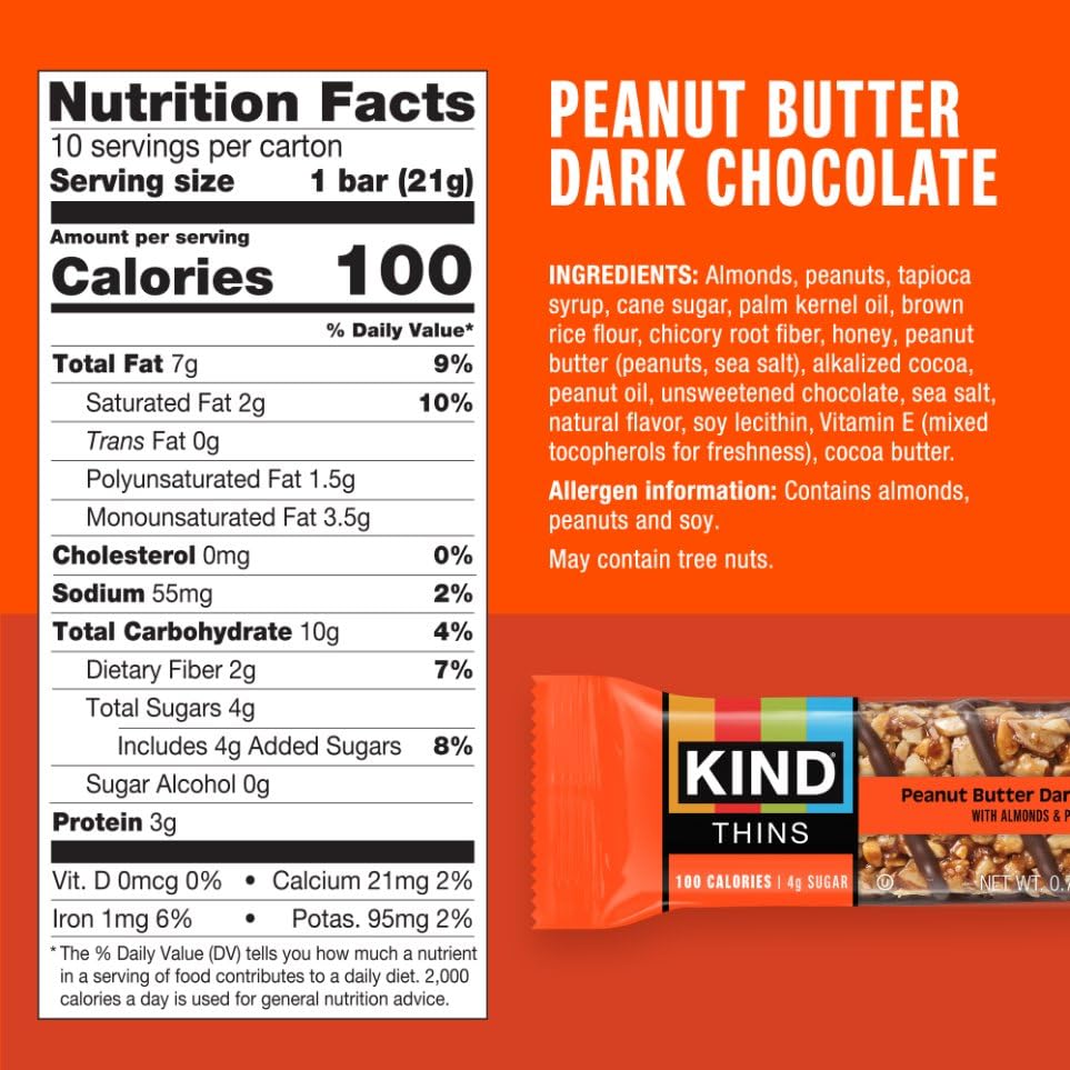 KIND Thins 30-count variety pack front view for versatile snacking