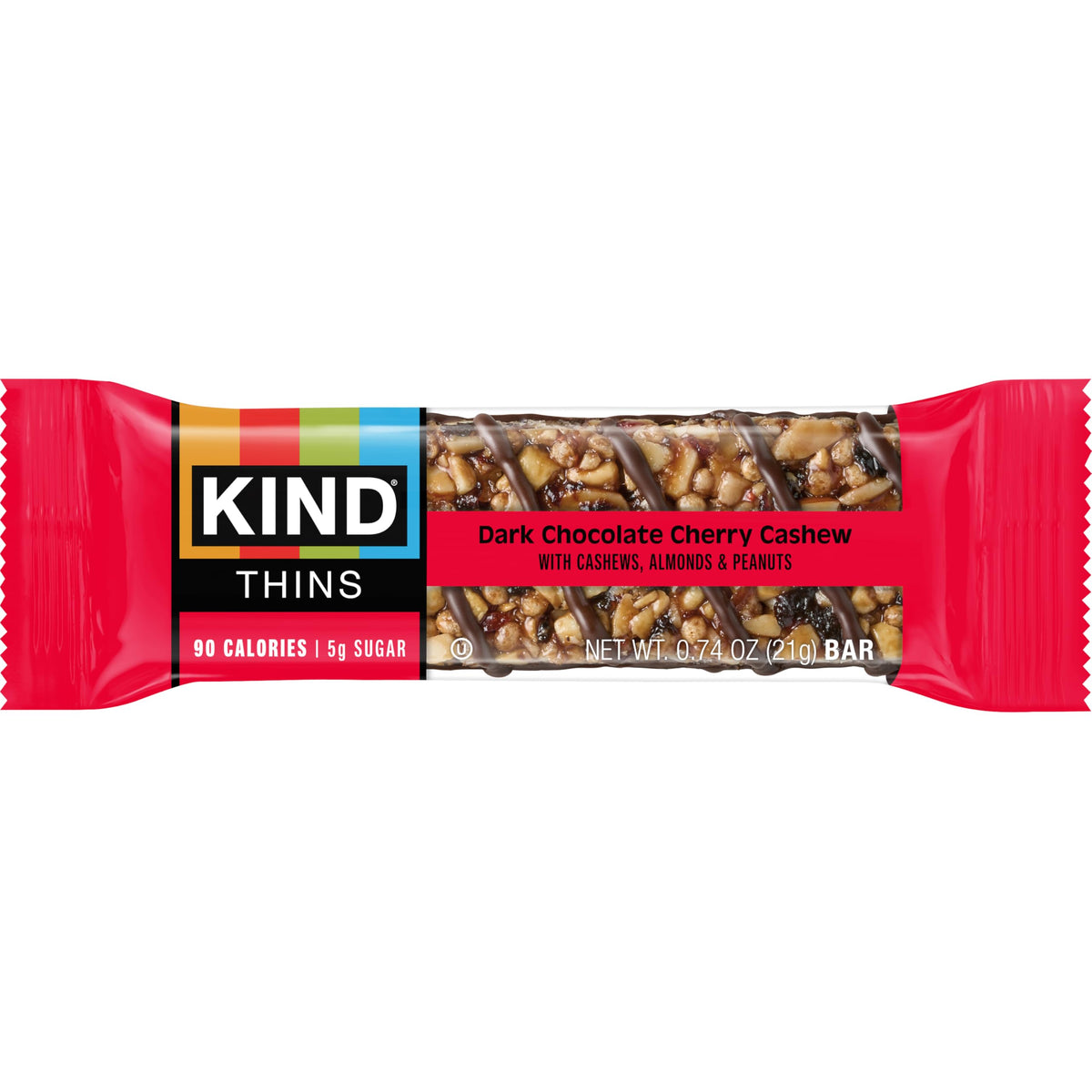 KIND THINS bars displayed as a portable snack for travel or work breaks.