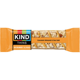 KIND Thins gluten-free and Non-GMO badge visible on packaging