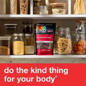 KIND whole grains and sea salt detail, fiber-rich, low-sodium.