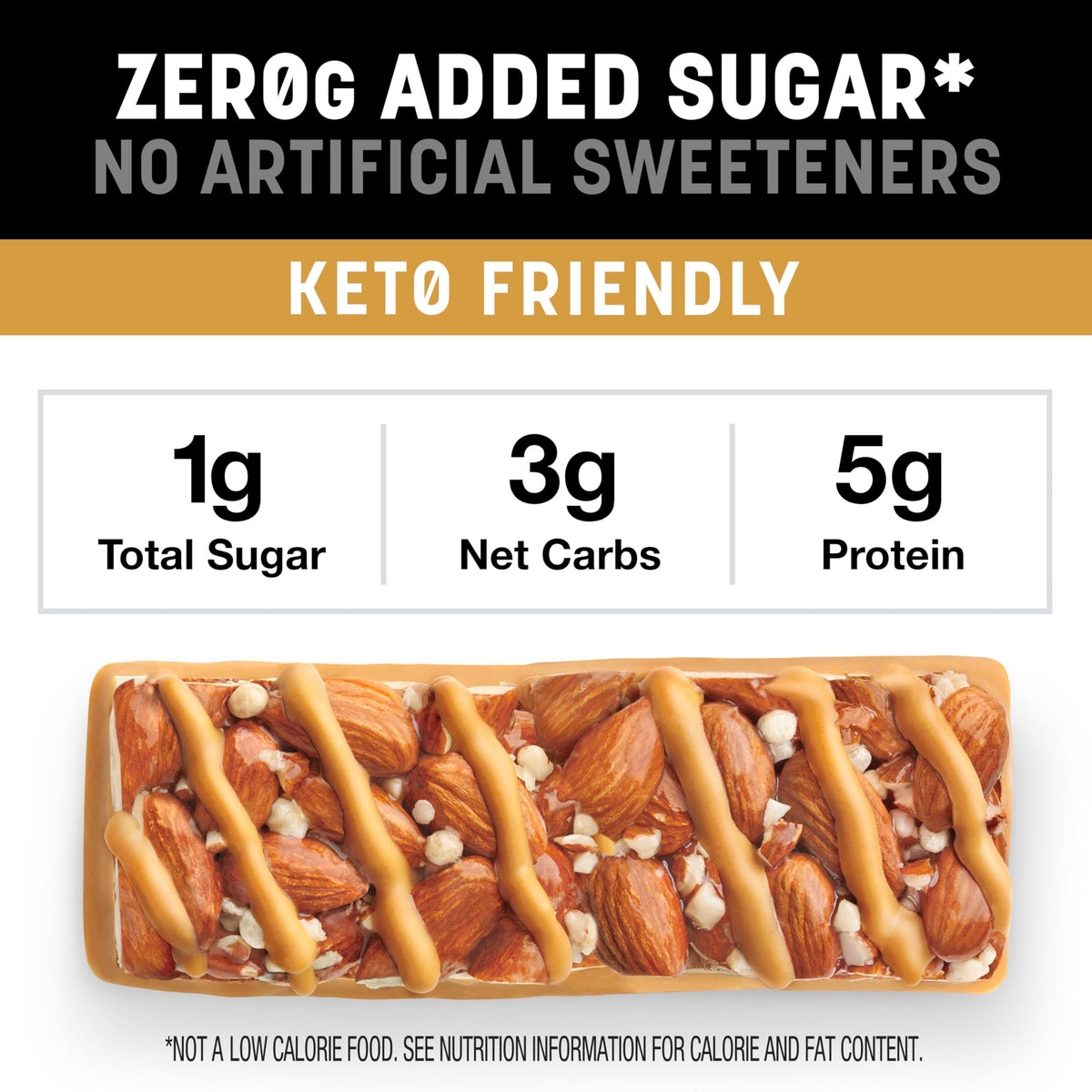 KIND Zero Added Sugar Bars ingredients list emphasizes whole foods and no artificial sweeteners.