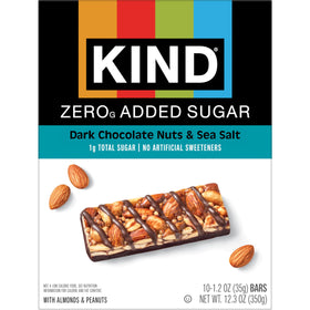 KIND ZERO Added Sugar Bars on the go prove a quick on the go snack option.