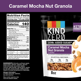 KIND Apple Cinnamon Nut granola clusters close-up, ideal for yogurt or smoothie bowls.