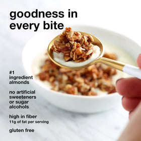 KIND ZERO Added Sugar Granola on-the-go snack in a resealable bag.