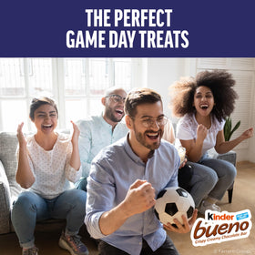 Crispy wafer layers in a Kinder Bueno bar deliver satisfying texture