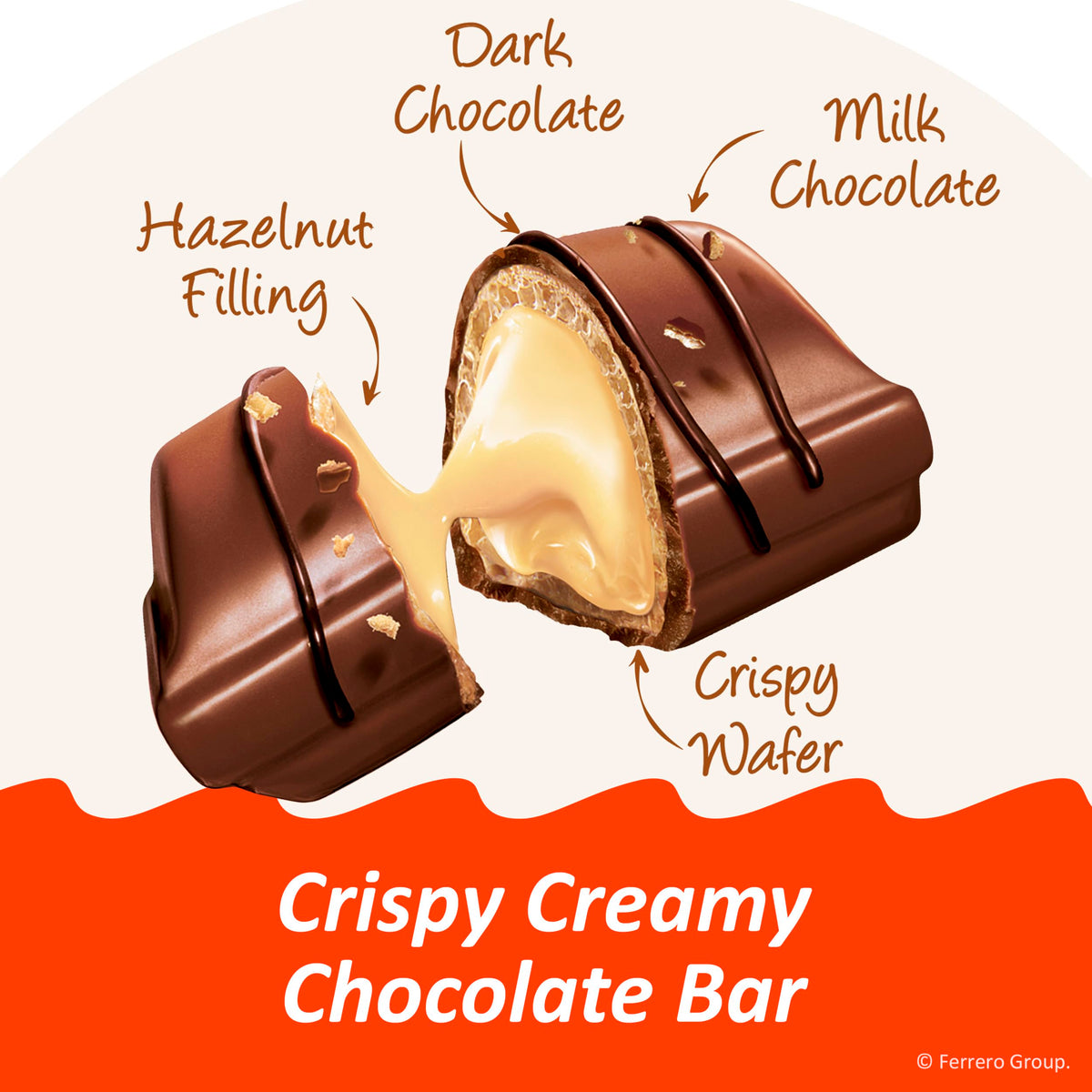 Kinder Bueno Minis arranged in the 23.8 oz pack for sharing.