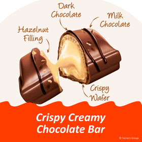 Kinder Bueno Minis arranged in the 23.8 oz pack for sharing.