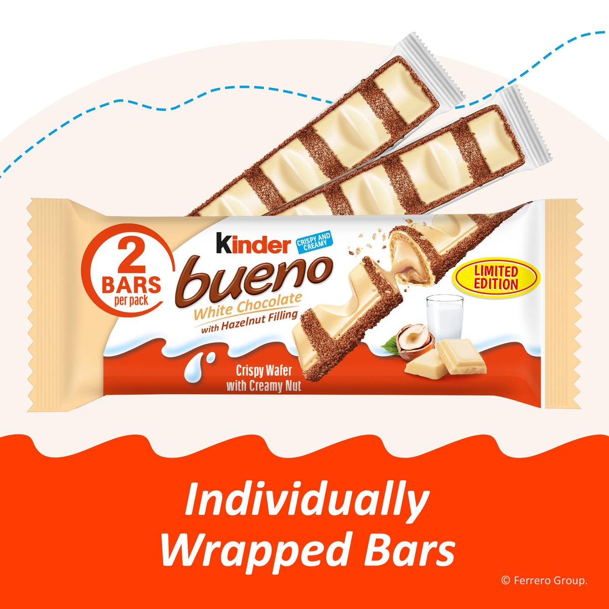 Portable Kinder Bueno bars for quick indulgence during study sessions or commutes