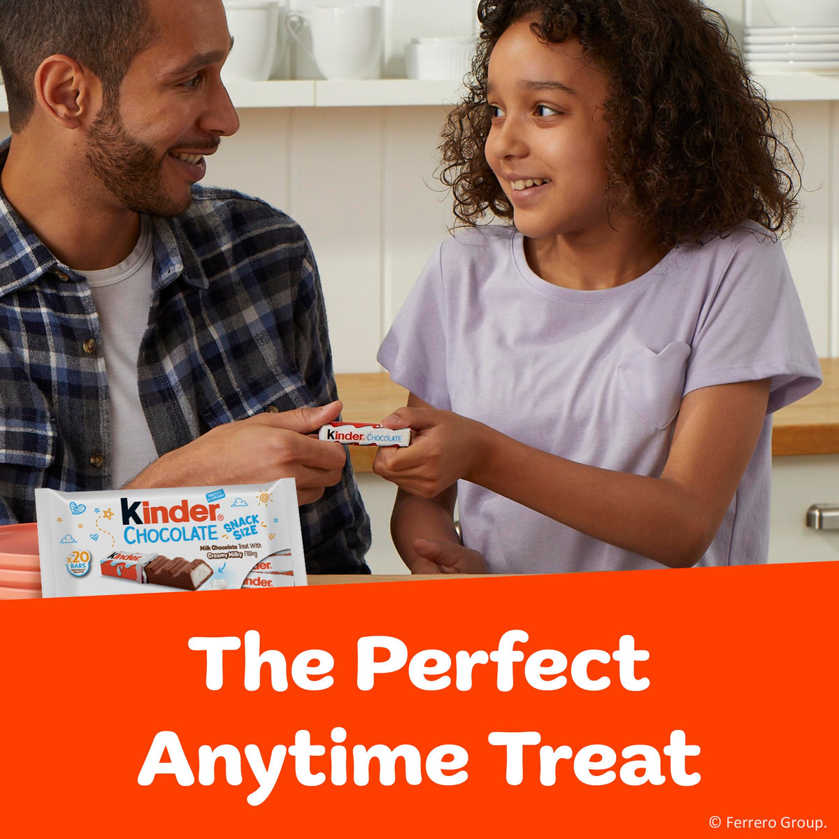 Kinder chocolate individually wrapped bars for easy sharing