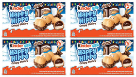 Kinder Happy Hippo Cocoa Biscuits pack-front showing a convenient family snack for sharing