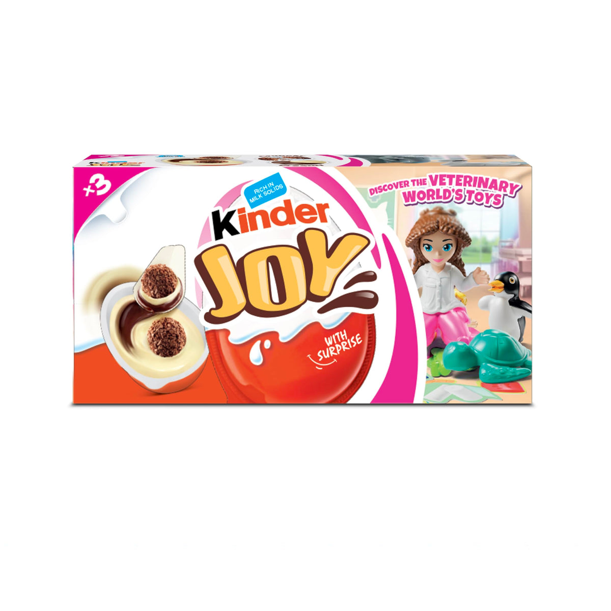 Kinder Joy Girl Multipack pink box, festive snack gift for celebrations