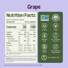 Kid drinking KinderFarms grape electrolyte after activity