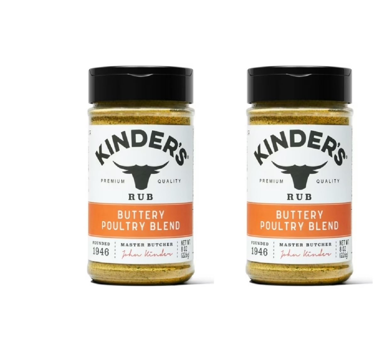 Kinder's Buttery Poultry Blend 8oz bottle for flavorful chicken dishes