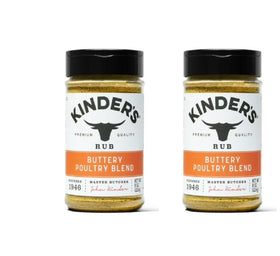 Kinder's Buttery Poultry Blend 8oz bottle for flavorful chicken dishes