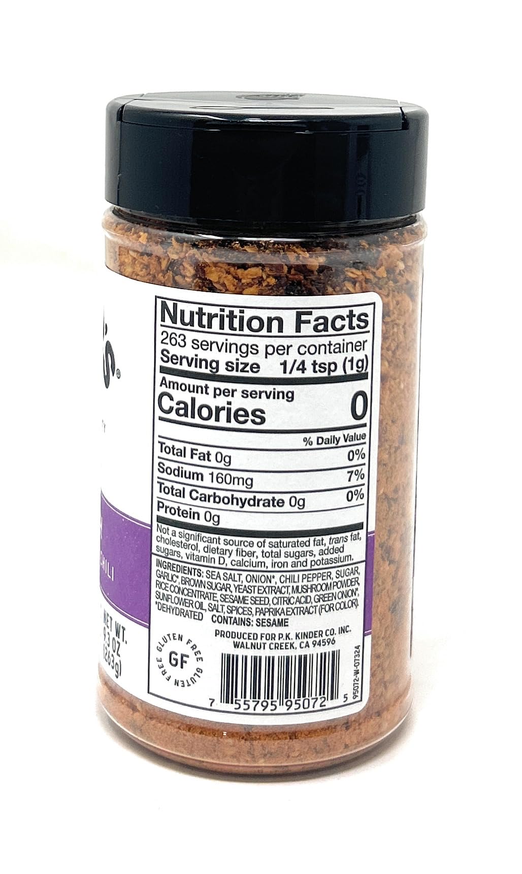 Kinder's Chili Crunch being sprinkled on vegetables for a flavorful boost.