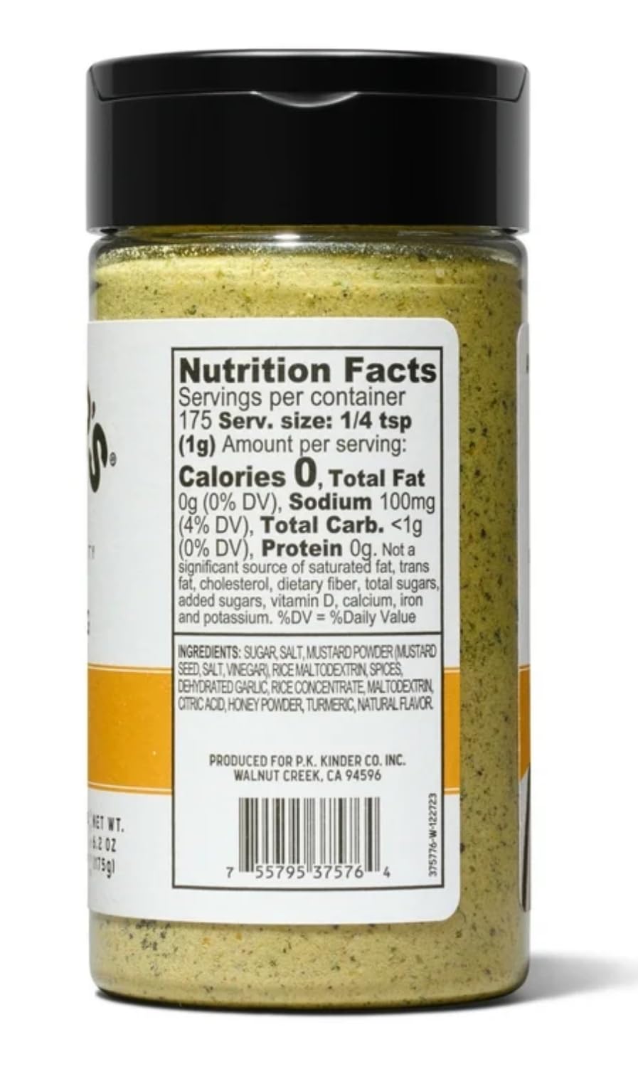 Pouring Kinder's honey mustard seasoning for quick, flavorful weeknight meals