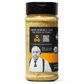 Kinders Organic Caramelized Onion Butter on a burger patty, adds savory depth