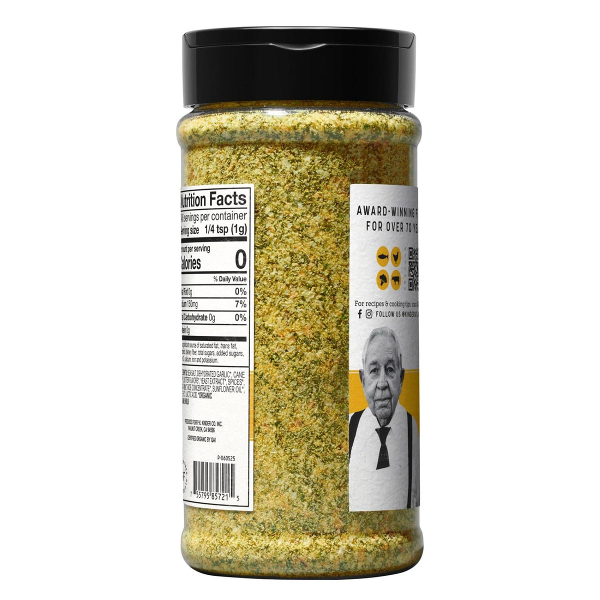 Kinder's Organic Garlic Butter Seasoning on vegetables provides a savory finish