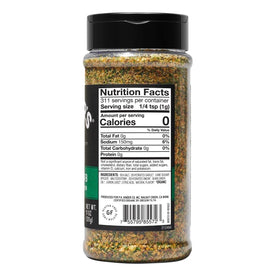 Kinder's label close-up highlighting sea salt and lemon notes for bright meals