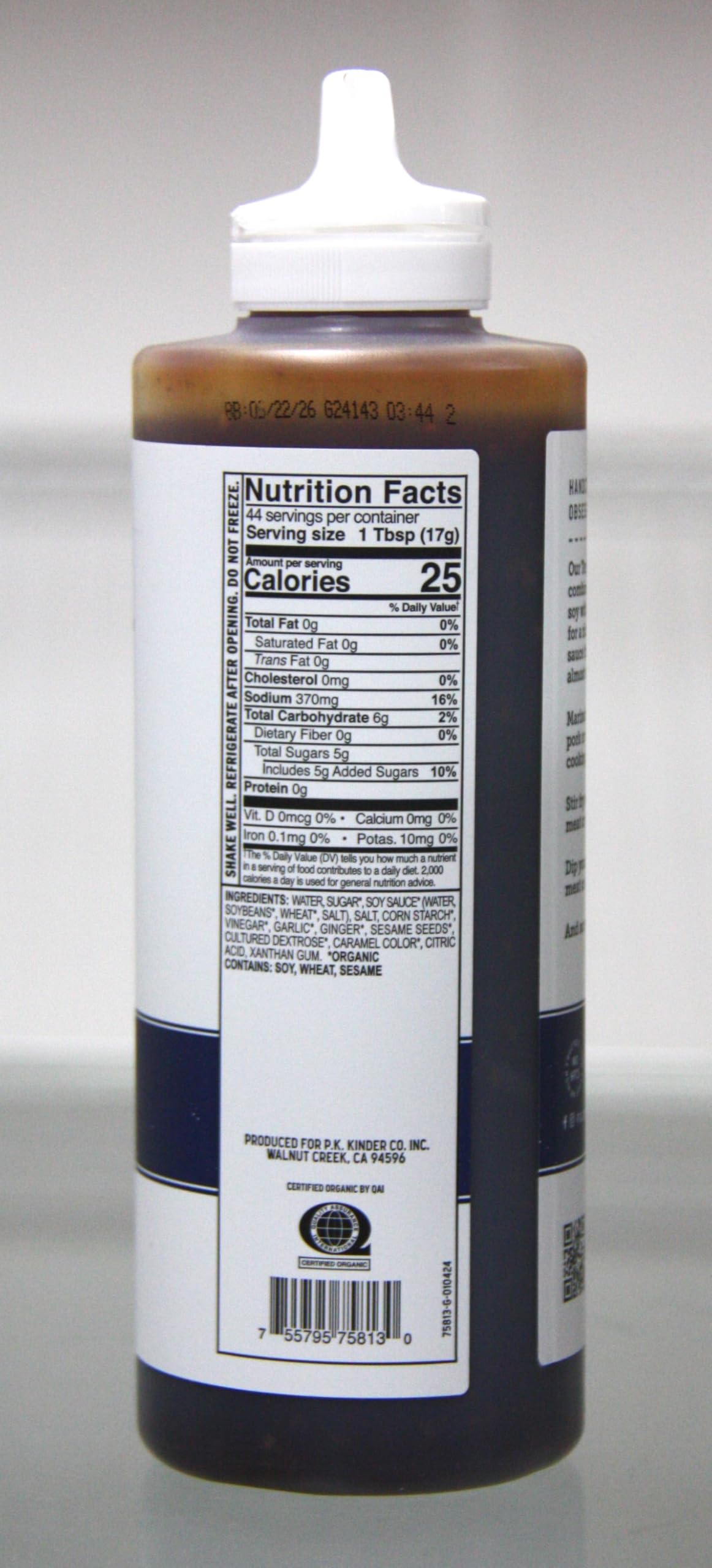 KINDER'S Teriyaki Sauce glazed meat with sesame aroma