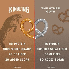 Churro flavor Kindling pretzels ready as a pre-workout snack.