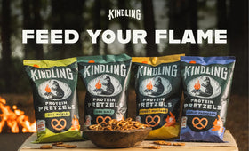 Kindling Protein Pretzels office snack – easy pre-meeting energy bite
