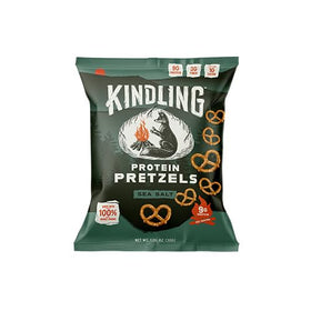 Kindling Protein Pretzels Sea Salt kitchen counter: ready-to-enjoy snack with 8-9g protein