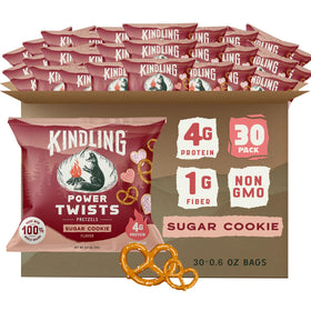 Kindling Protein Pretzels Sugar Cookie 30-pack for adventures