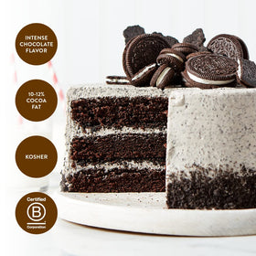 King Arthur Black Cocoa used to create dramatic black burger buns for creative meals