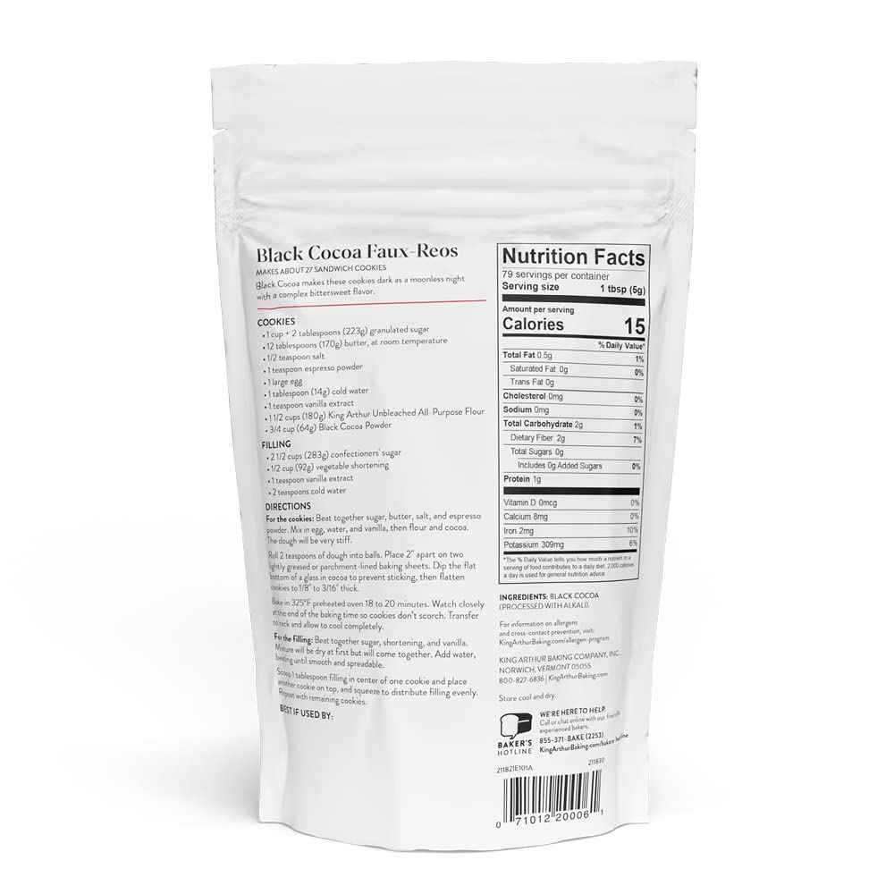 King Arthur Black Cocoa enhances brownies and frostings with deep chocolate notes