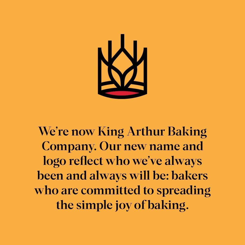 King Arthur logo on packaging signals trusted baking heritage.