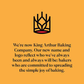 King Arthur logo on packaging signals trusted baking heritage.