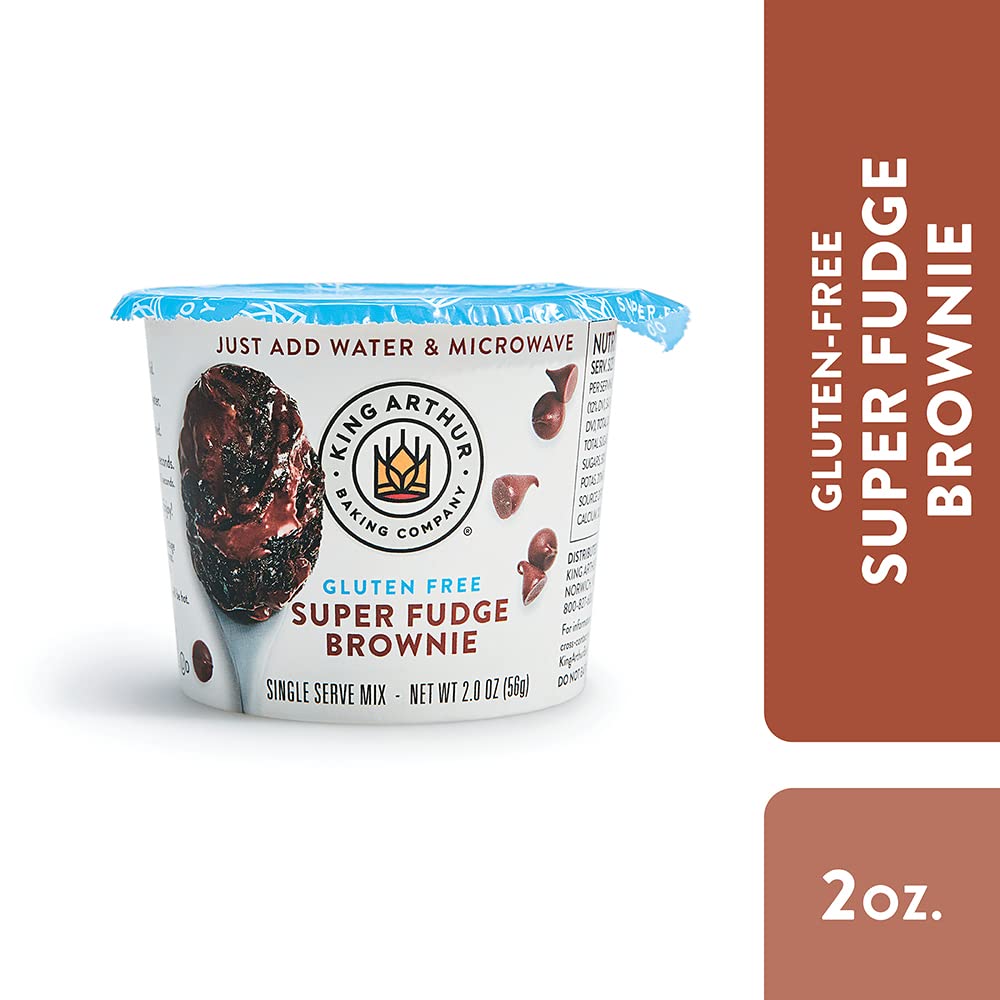 King Arthur gluten-free brownie mix packet for fast gluten-free dessert.