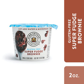 King Arthur gluten-free brownie mix packet for fast gluten-free dessert.