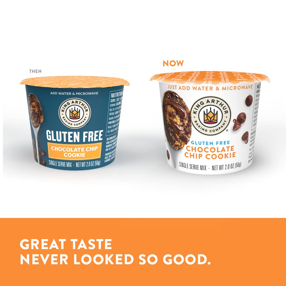 King Arthur gluten-free single-serve cookie mix yields a soft, chewy cookie