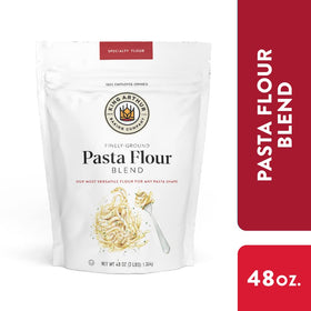 King Arthur Pasta Flour Blend semolina color enhances pasta brightness and appeal.