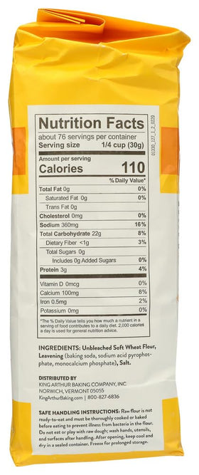 King Arthur Self Rising Flour used to bake fresh muffins or bread.