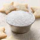 King Arthur Sprinkles on cupcake showcasing bright, crystalline sugar.