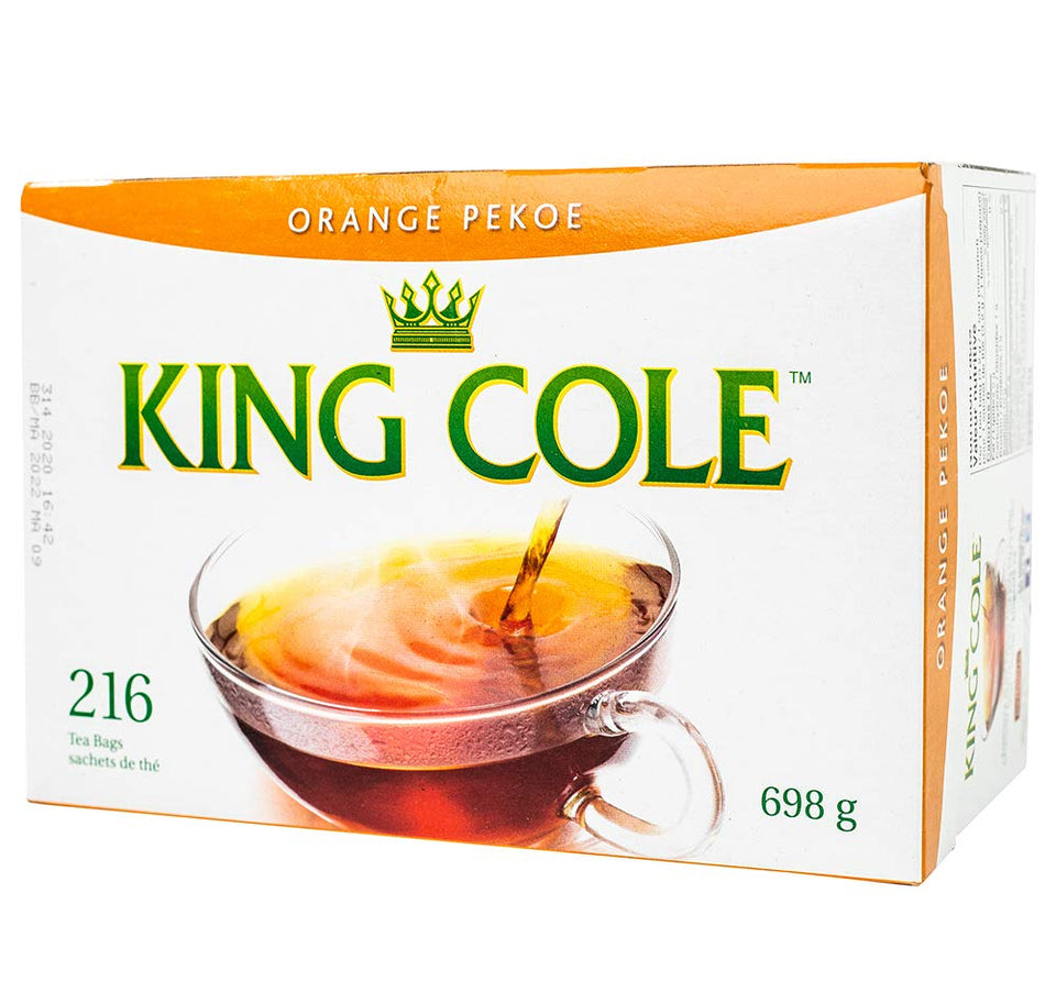 King Cole Orange Pekoe tea bags 216-count box for daily brewing