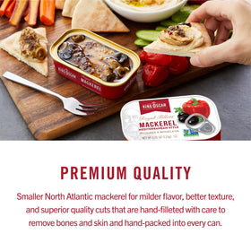 King Oscar mackerel sandwich assembly for a satisfying lunch.