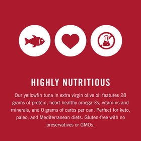 King Oscar yellowfin tuna on salad delivers protein and flavor.