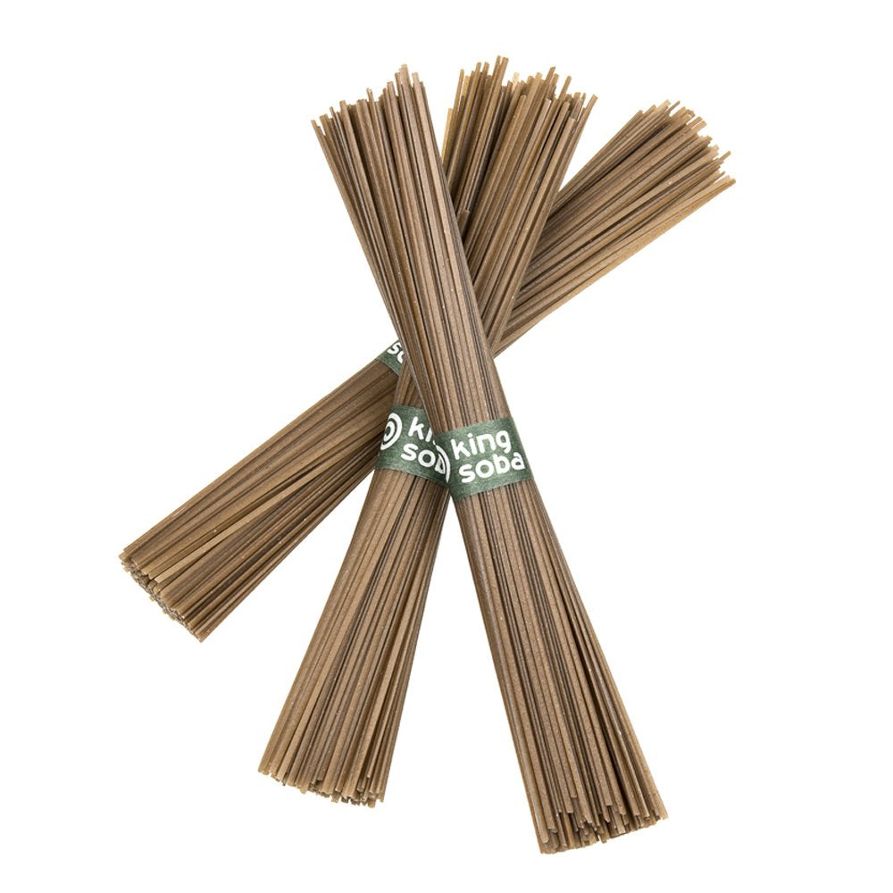 King Soba organic, gluten-free, vegan, kosher certifications.